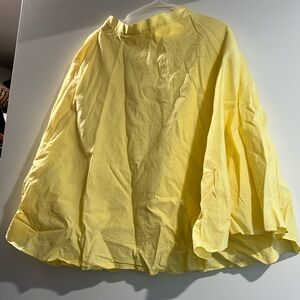 Pastel Yellow asymmetrical high-waist Skirt